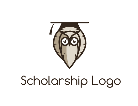 owl wearing scholar hat