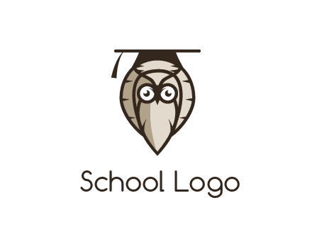 owl wearing scholar hat