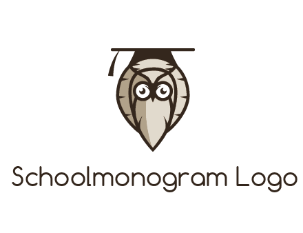owl wearing scholar hat