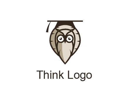 owl wearing scholar hat