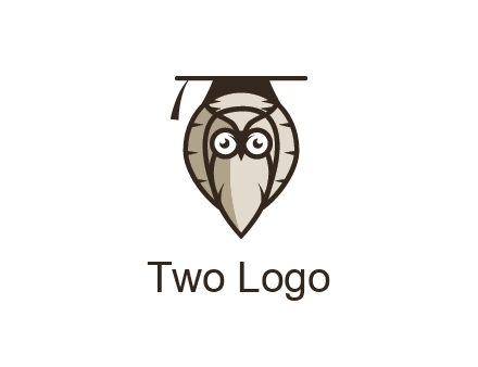 owl wearing scholar hat