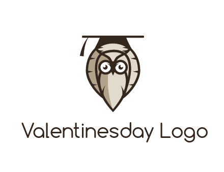 owl wearing scholar hat