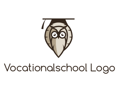 owl wearing scholar hat