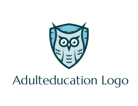owl in shield