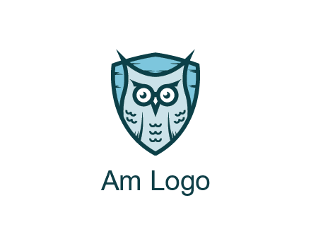 owl in shield