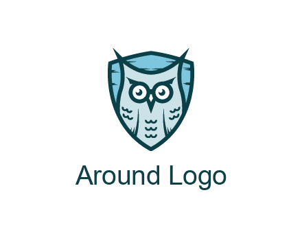 owl in shield