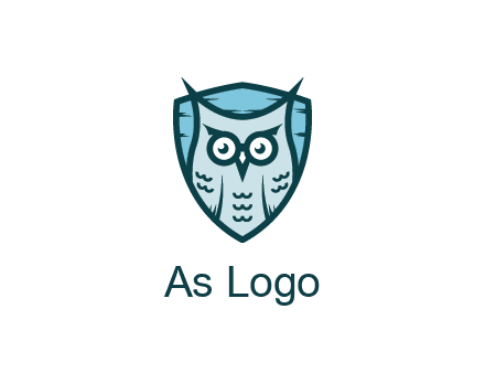 owl in shield