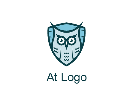 owl in shield