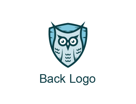owl in shield