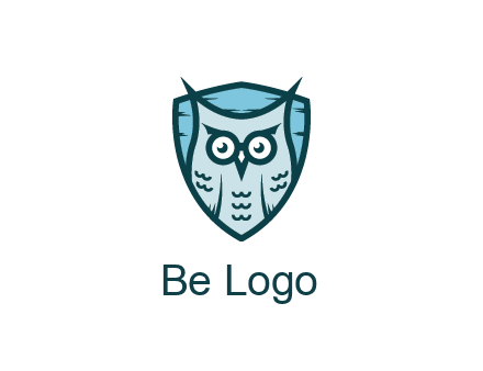 owl in shield