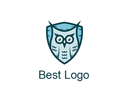 owl in shield