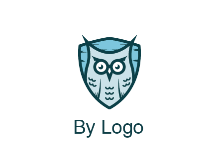 owl in shield