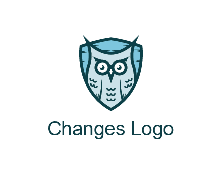owl in shield