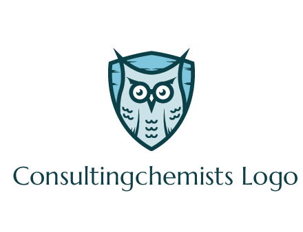 owl in shield