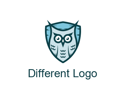 owl in shield