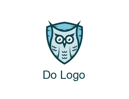 owl in shield