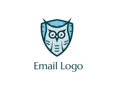 owl in shield