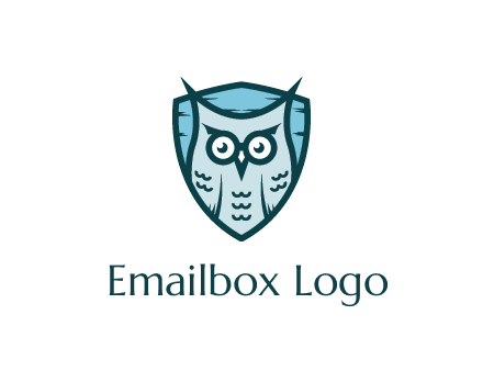owl in shield