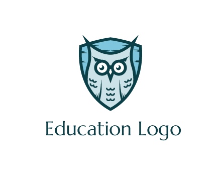 owl in shield