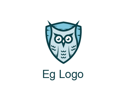 owl in shield