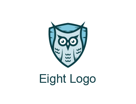 owl in shield