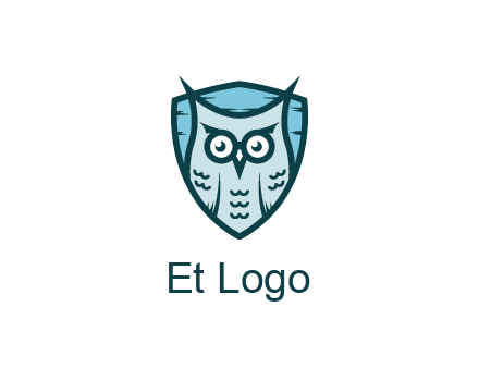 owl in shield