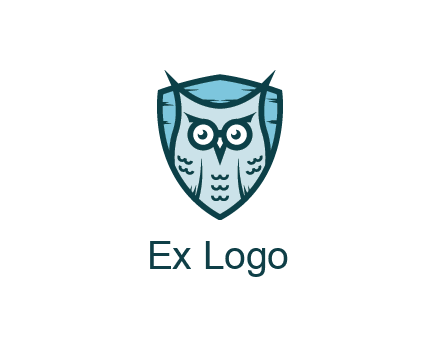 owl in shield