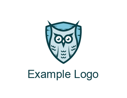 owl in shield