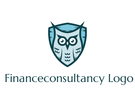 owl in shield