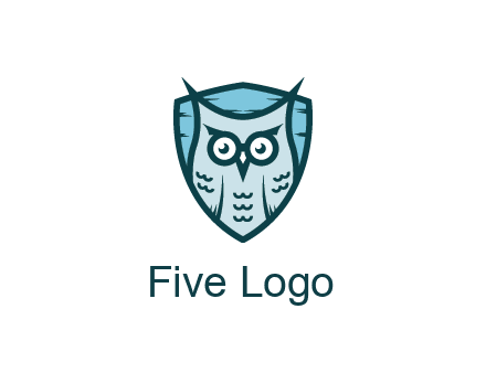 owl in shield