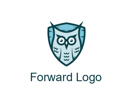 owl in shield