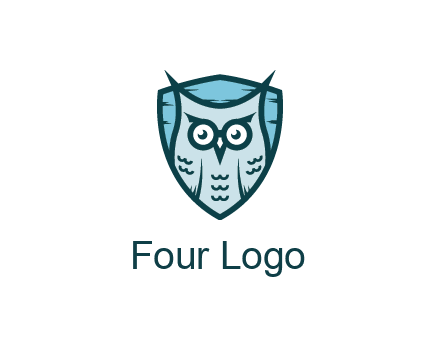 owl in shield