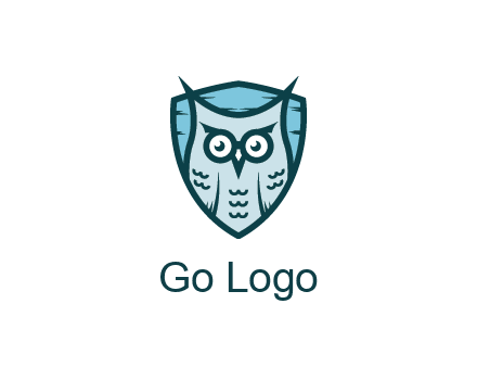 owl in shield
