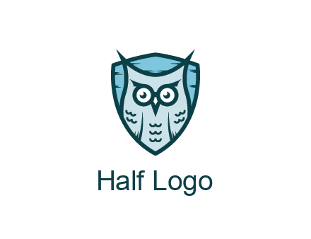 owl in shield