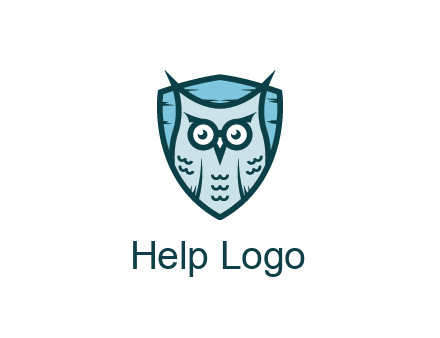 owl in shield
