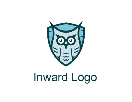 owl in shield