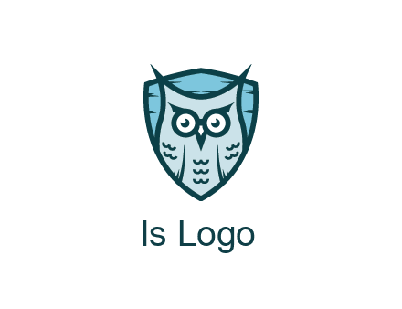 owl in shield