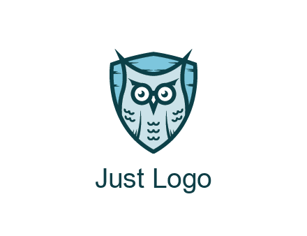 owl in shield