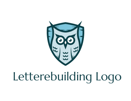 owl in shield
