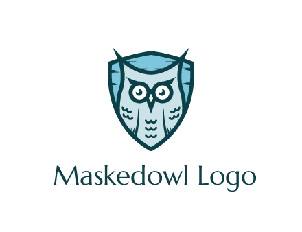 owl in shield