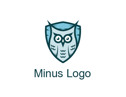 owl in shield