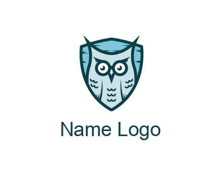 owl in shield