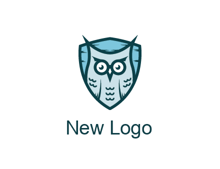 owl in shield