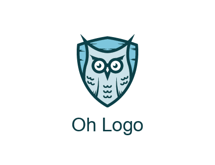 owl in shield