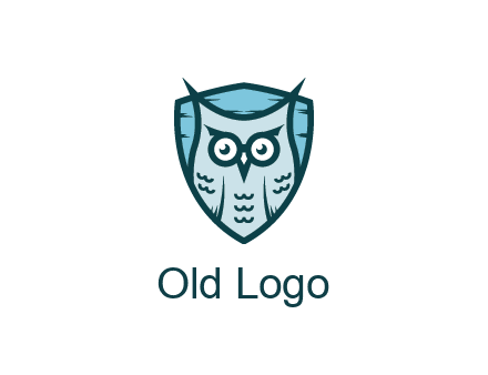 owl in shield