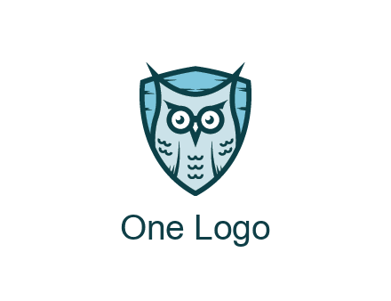 owl in shield