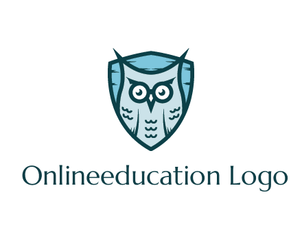 owl in shield