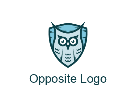 owl in shield