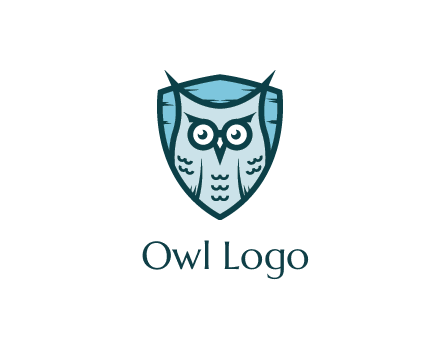 owl in shield