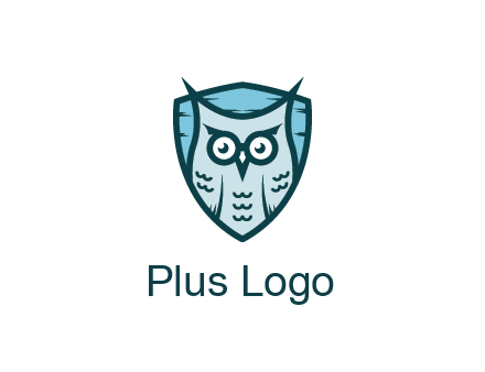 owl in shield